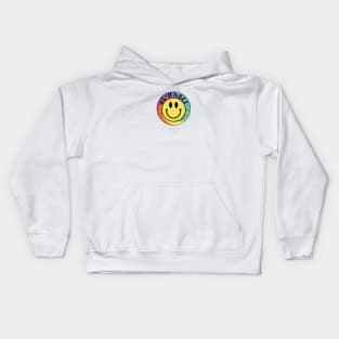 Tie Dye Be Happy Kids Hoodie